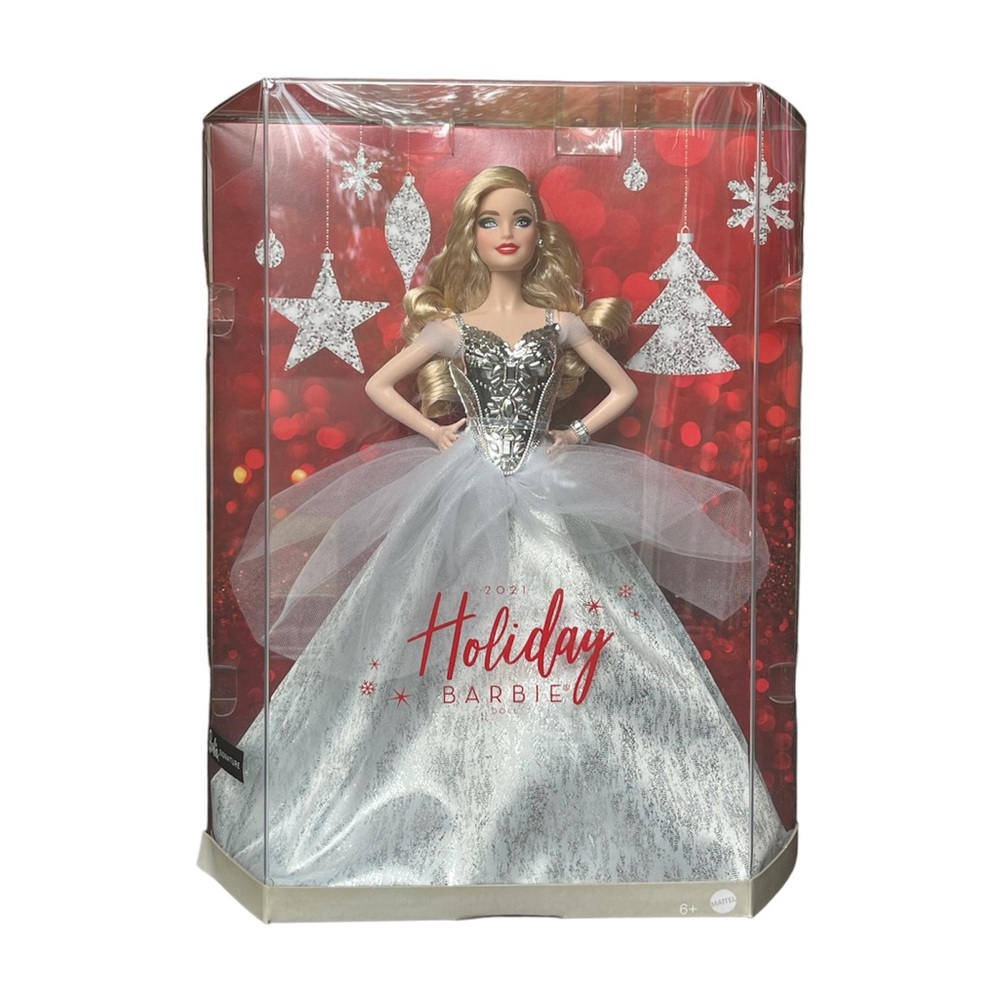 NEW 2021 BLONDE Holiday Signature Barbie Doll